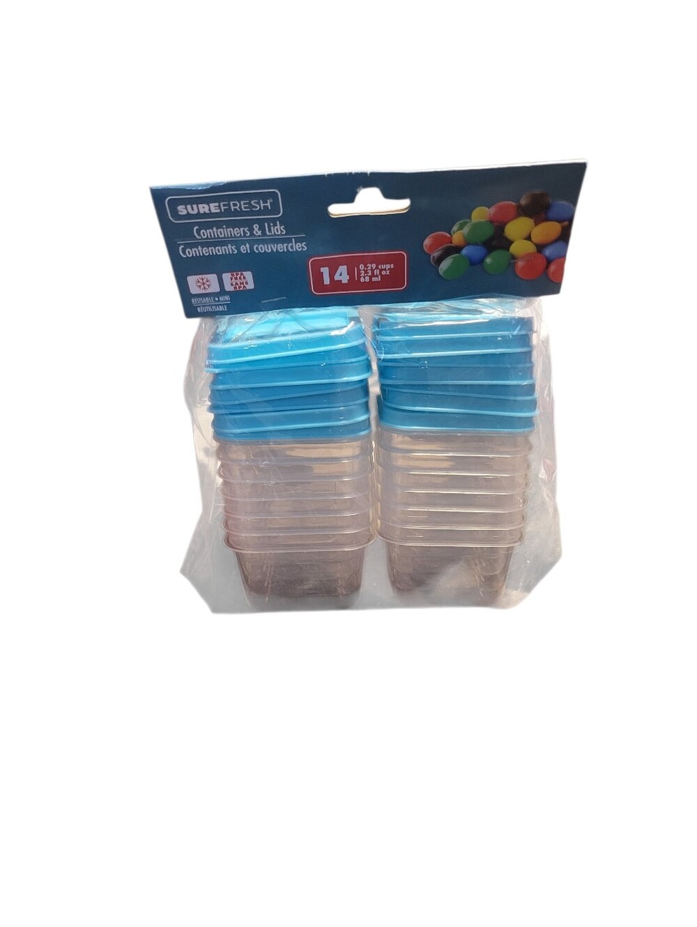 Refresh Blue Plastic Containers - 14 In A Pack